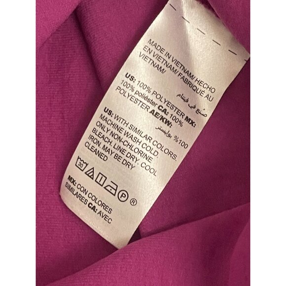 Chico's Colorful XL/16 (3) Long Tunic Shirt Button Down Front Pockets Summer - Picture 9 of 9